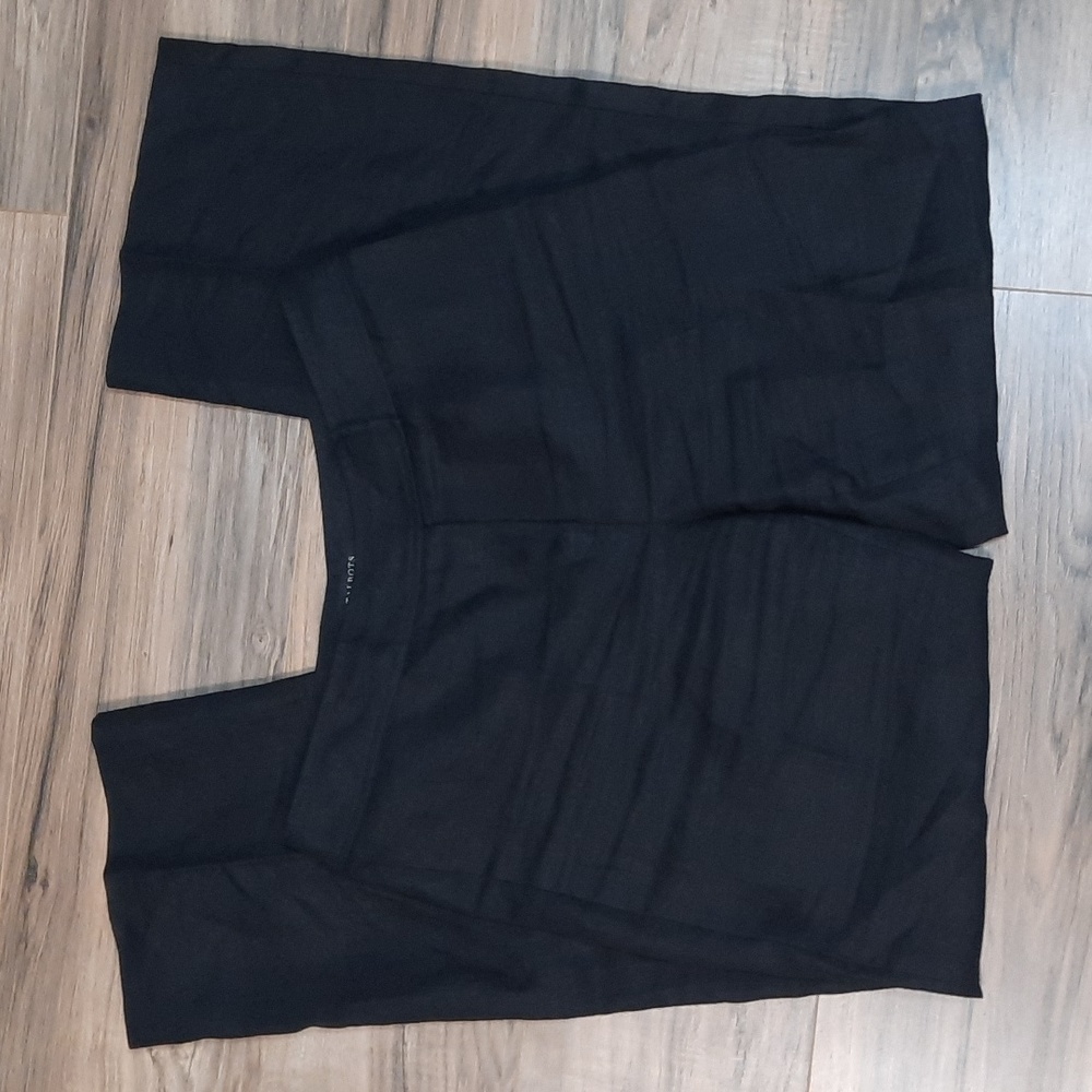 Talbots Pure Irish Linen Black Trousers Size 10